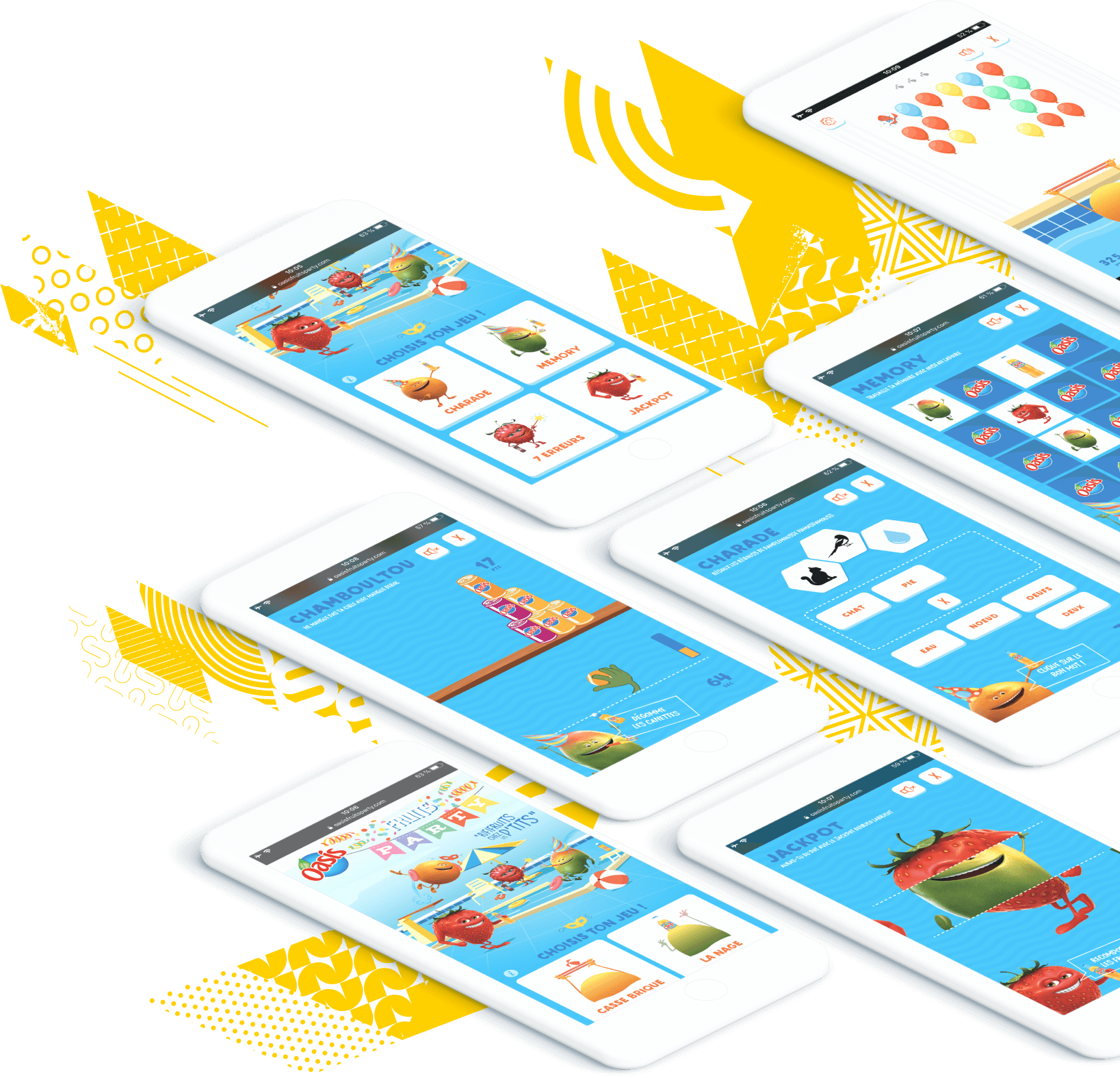 Orangina Suntory, client de l'agence digitale Data Projekt - Création de casual game, adver game, social game, jeux concours et application mobile
