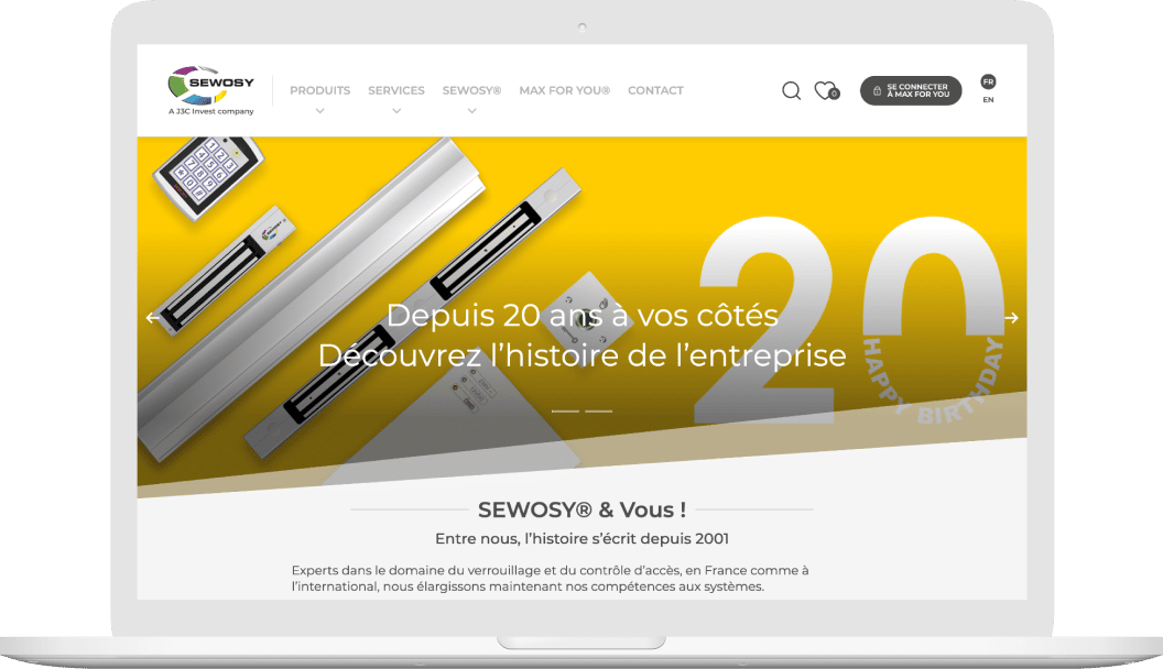 Sewosy, client de l'agence digitale Data Projekt - Création de site web wordpress & développement d'un catalogue produits dématérialisé