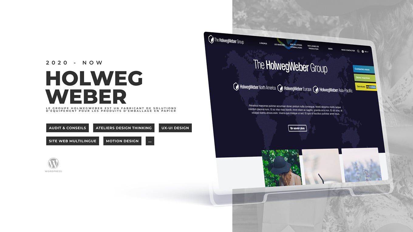 HolwegWeber Group, client de l'agence digitale Data Projekt - Création de site web wordpress, motion design
